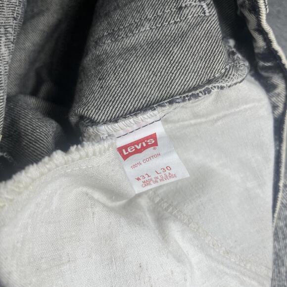 Vtg Levis 550 White Washed USA Made 80s Deadstock Jeans NWT 31 X 30 Relaxed fit - Picture 3 of 8